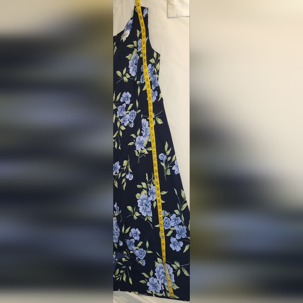 90's Vintage Floral Cap Sleeve Maxi Studio 1 Dress Size 14 Unlined Gardengirl - Picture 7 of 11
